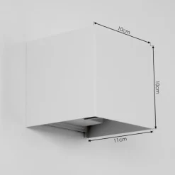 hofstein Applique murale d'extérieur Everton LED Blanc, 2 lumières