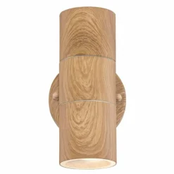 Lampes En Bois-Luminaires Globo Lighting Applique murale d'extérieur Globo JAICY Bois foncé, 2 lumières