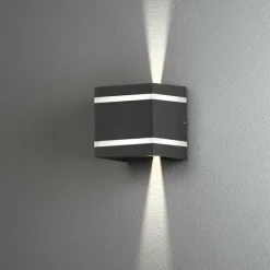 Luminaires Konstsmide Applique murale d'extérieur Konstsmide Cremona LED Anthracite, 2 lumières