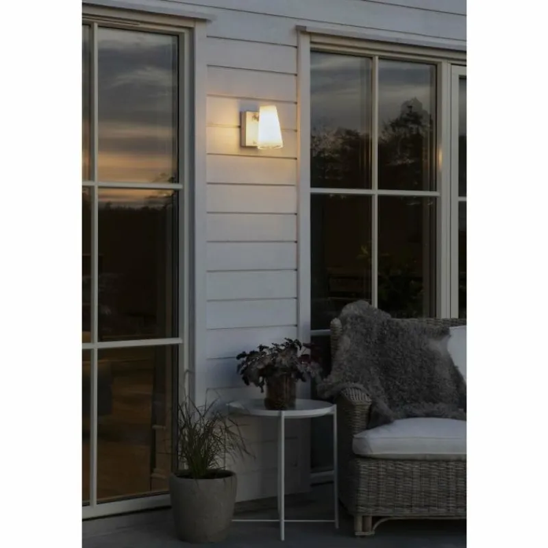 Luminaires Konstsmide Applique murale d'extérieur Konstsmide Fano Gris, 1 lumière, Détecteur de mouvement