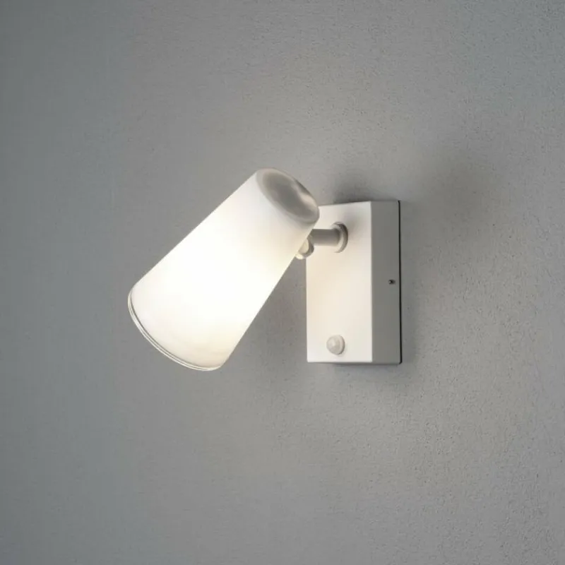 Luminaires Konstsmide Applique murale d'extérieur Konstsmide Fano Gris, 1 lumière, Détecteur de mouvement