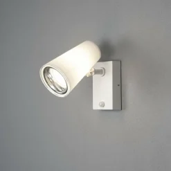 Luminaires Konstsmide Applique murale d'extérieur Konstsmide Fano Gris, 1 lumière, Détecteur de mouvement