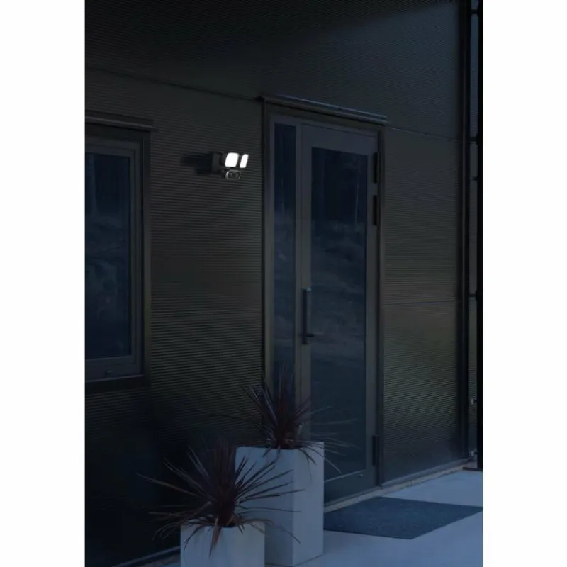 Luminaires Konstsmide Applique murale d'extérieur Konstsmide Camera-Smart-Light LED Noir, 2 lumières, Détecteur de mouvement