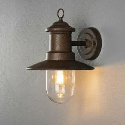 Lampes Vintages & Rétros-Luminaires Konstsmide Applique murale d'extérieur Konstsmide Napoli Rouille, 1 lumière