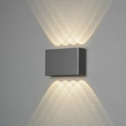 Luminaires Konstsmide Applique murale d'extérieur Konstsmide Chieri LED Anthracite, 8 lumières