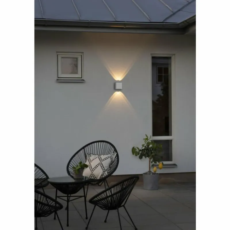 Luminaires Konstsmide Applique murale d'extérieur Konstsmide Chieri LED Blanc, 4 lumières
