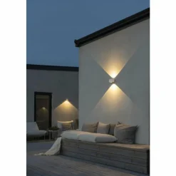 Luminaires Konstsmide Applique murale d'extérieur Konstsmide Gala LED Blanc, 1 lumière