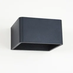 hofstein Applique murale d'extérieur Tématou LED Noir, 1 lumière