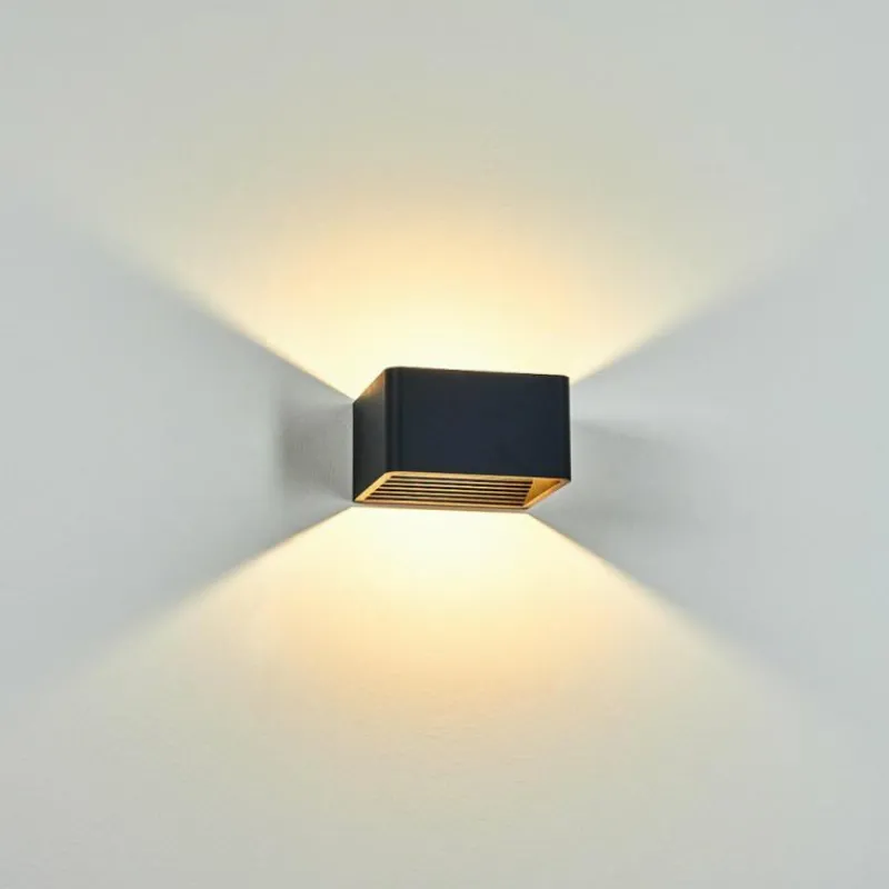 hofstein Applique murale d'extérieur Tématou LED Noir, 1 lumière