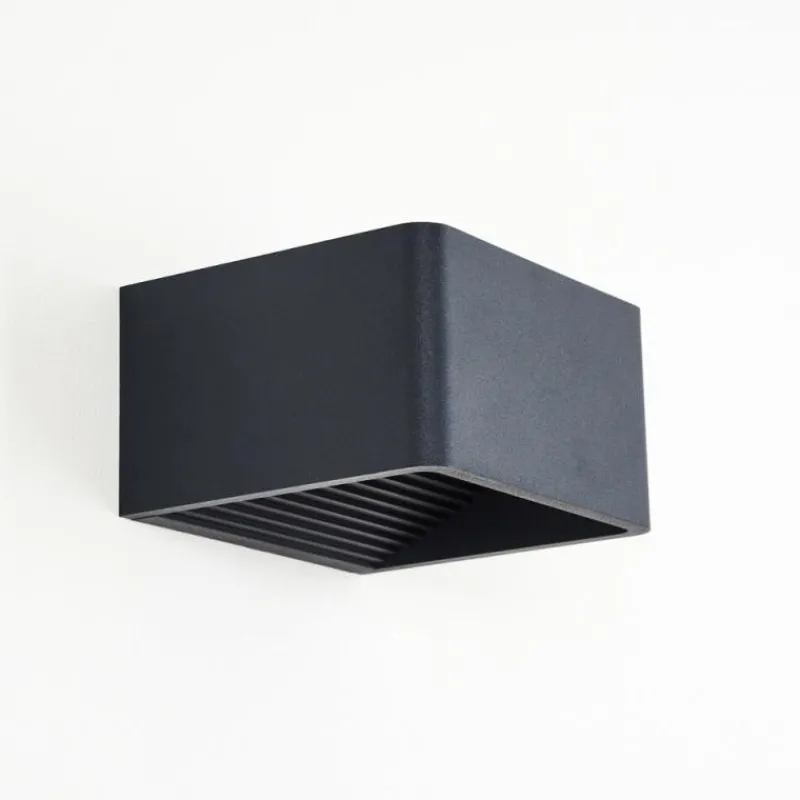 hofstein Applique murale d'extérieur Tématou LED Noir, 1 lumière