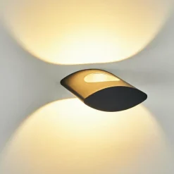 hofstein Applique murale d'extérieur Lémettou LED Anthracite, Blanc, 1 lumière