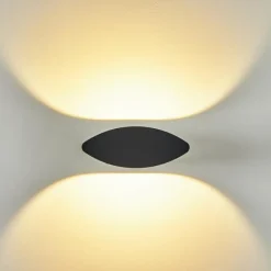 hofstein Applique murale d'extérieur Lémettou LED Anthracite, Blanc, 1 lumière