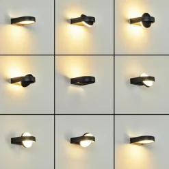 hofstein Applique murale d'extérieur Falatasa LED Anthracite, 1 lumière