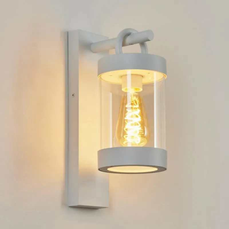 Luminaires Rustiques-hofstein Applique murale d'extérieur Fulham Blanc, 1 lumière