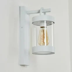 Luminaires Rustiques-hofstein Applique murale d'extérieur Fulham Blanc, 1 lumière