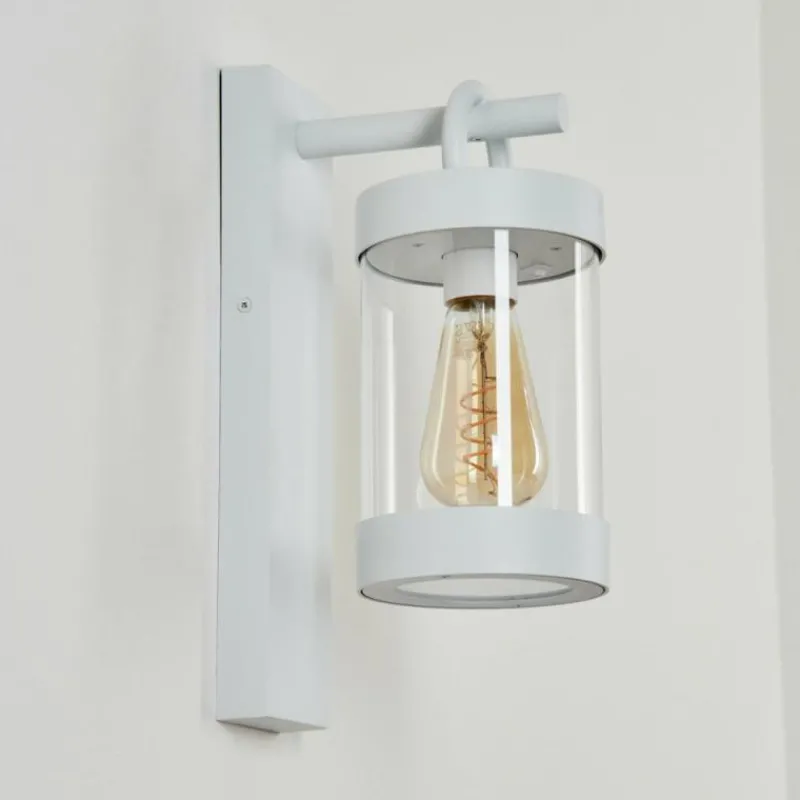 Luminaires Rustiques-hofstein Applique murale d'extérieur Fulham Blanc, 1 lumière