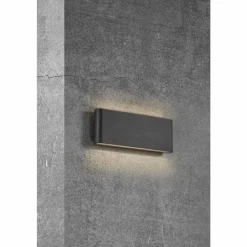 Luminaires Nordlux Applique murale d'extérieur Nordlux KINVER LED Noir, 2 lumières