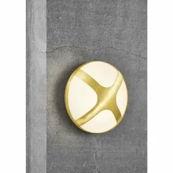 Luminaires Nordlux Applique murale d'extérieur Nordlux CROSS Laiton, 1 lumière