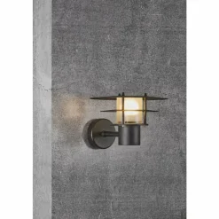 Luminaires Nordlux Applique murale d'extérieur Nordlux BASTIA Noir, 1 lumière