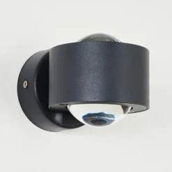 hofstein Applique murale d'extérieur Andersro LED Noir, 2 lumières