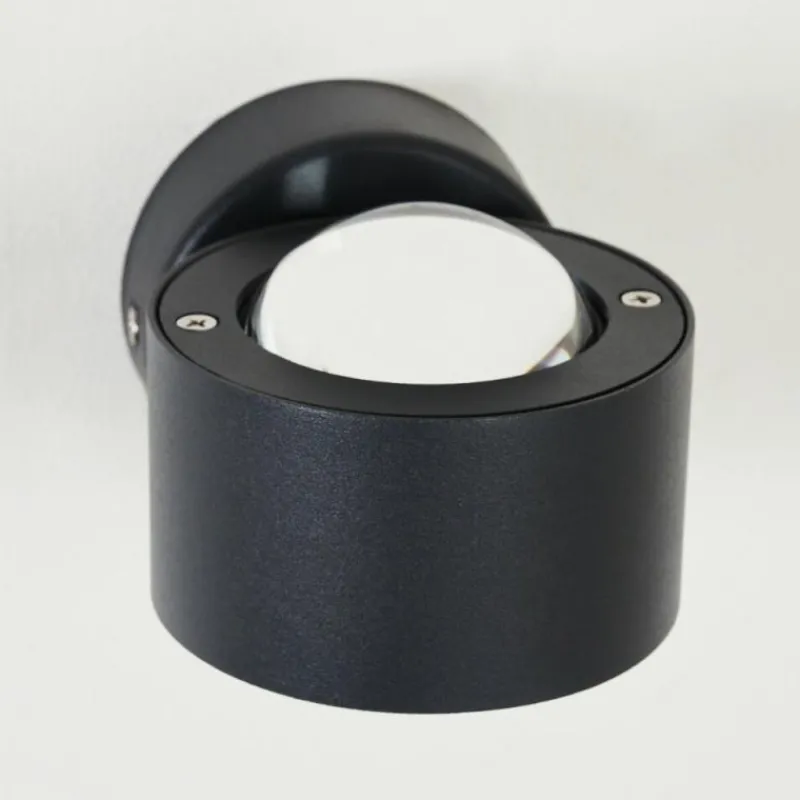 hofstein Applique murale d'extérieur Andersro LED Noir, 2 lumières