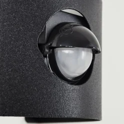 hofstein Applique murale d'extérieur Visnum Noir, Blanc, 1 lumière, Détecteur de mouvement