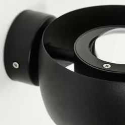 hofstein Applique murale d'extérieur Andersro LED Noir, 2 lumières