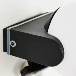 hofstein Applique murale d'extérieur Kalfhaga Noir, Blanc, 1 lumière, Détecteur de mouvement