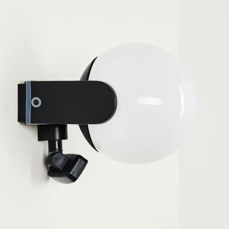 hofstein Applique murale d'extérieur Kalfhaga Noir, Blanc, 1 lumière, Détecteur de mouvement