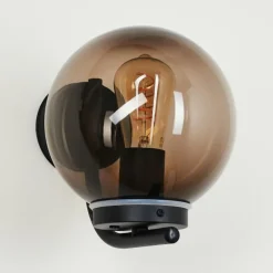 hofstein Applique murale d'extérieur Rombotten Noir, 1 lumière