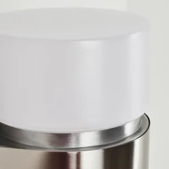 hofstein Applique murale d'extérieur Tiarp LED Nickel mat, 2 lumières, Détecteur de mouvement