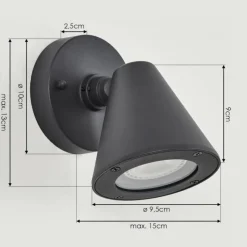 hofstein Applique murale d'extérieur Fornaboda Anthracite, 1 lumière