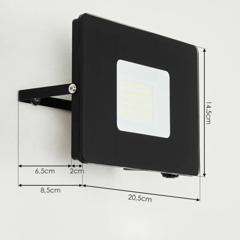 hofstein Applique murale d'extérieur Krokane LED Noir, Blanc, 1 lumière