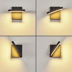 hofstein Applique murale d'extérieur Lyckan LED Noir, 1 lumière