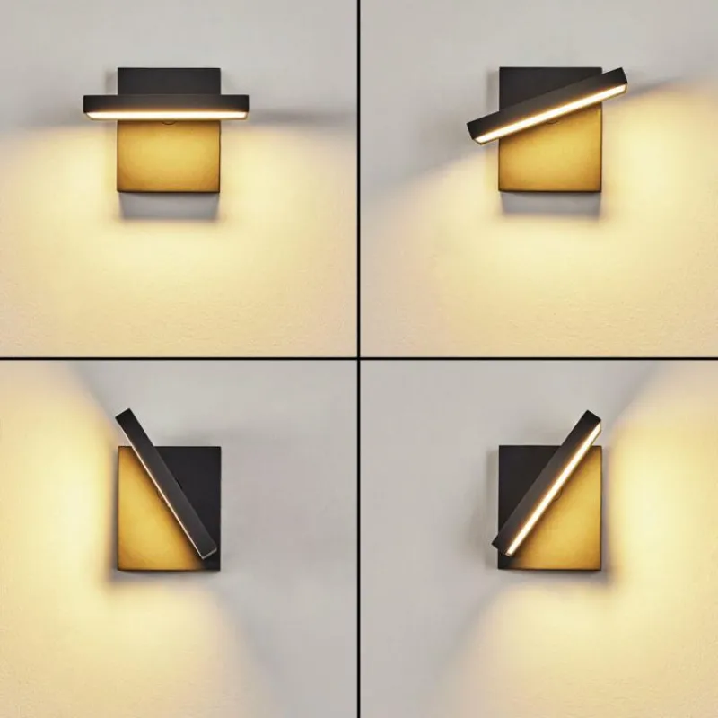 hofstein Applique murale d'extérieur Lyckan LED Noir, 1 lumière