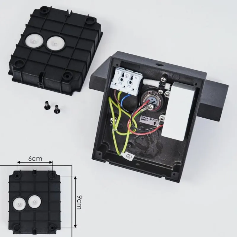 hofstein Applique murale d'extérieur Lyckan LED Noir, 1 lumière