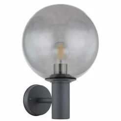 Suspension Verre Fumé-Luminaires Globo Lighting Applique murale d'extérieur Globo HEDWIG Anthracite, 1 lumière