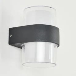 hofstein Applique murale d'extérieur Cesta LED Noir, 2 lumières