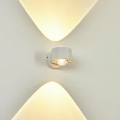 hofstein Applique murale d'extérieur Andersro LED Blanc, 2 lumières