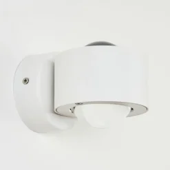 hofstein Applique murale d'extérieur Andersro LED Blanc, 2 lumières