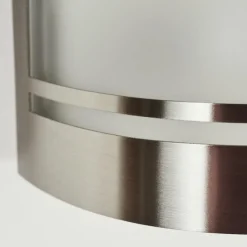 hofstein Applique murale d'extérieur Visnum Nickel mat, Blanc, 1 lumière