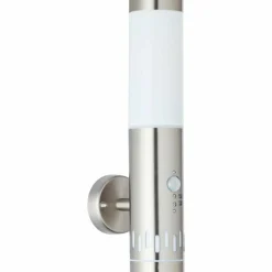 Luminaires Brilliant Applique murale d'extérieur Brilliant Leigh Argenté, 1 lumière, Détecteur de mouvement