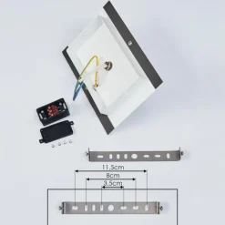 hofstein Applique murale d'extérieur Hedno LED Anthracite, Blanc, 2 lumières