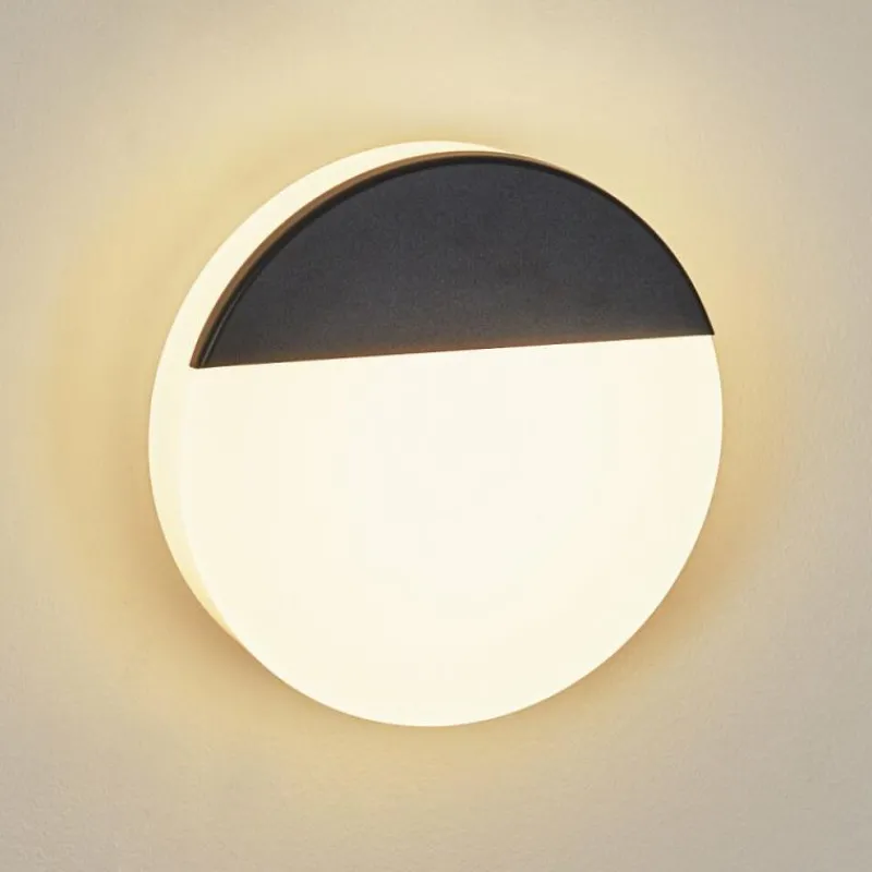 hofstein Applique murale d'extérieur Eppeland LED Noir, 1 lumière