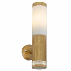 Lampes En Bois-Luminaires Globo Lighting Applique murale d'extérieur Globo JAICY Couleur bois, 1 lumière