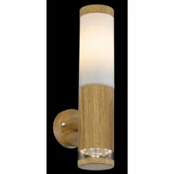 Lampes En Bois-Luminaires Globo Lighting Applique murale d'extérieur Globo JAICY Couleur bois, 1 lumière