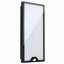 Luminaires Eglo Applique murale d'extérieur Eglo-Leuchten CASAZZA LED Noir, 1 lumière, Détecteur de mouvement