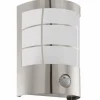 Luminaires Eglo Applique murale d'extérieur Eglo CERNO LED Acier inoxydable, 1 lumière, Détecteur de mouvement