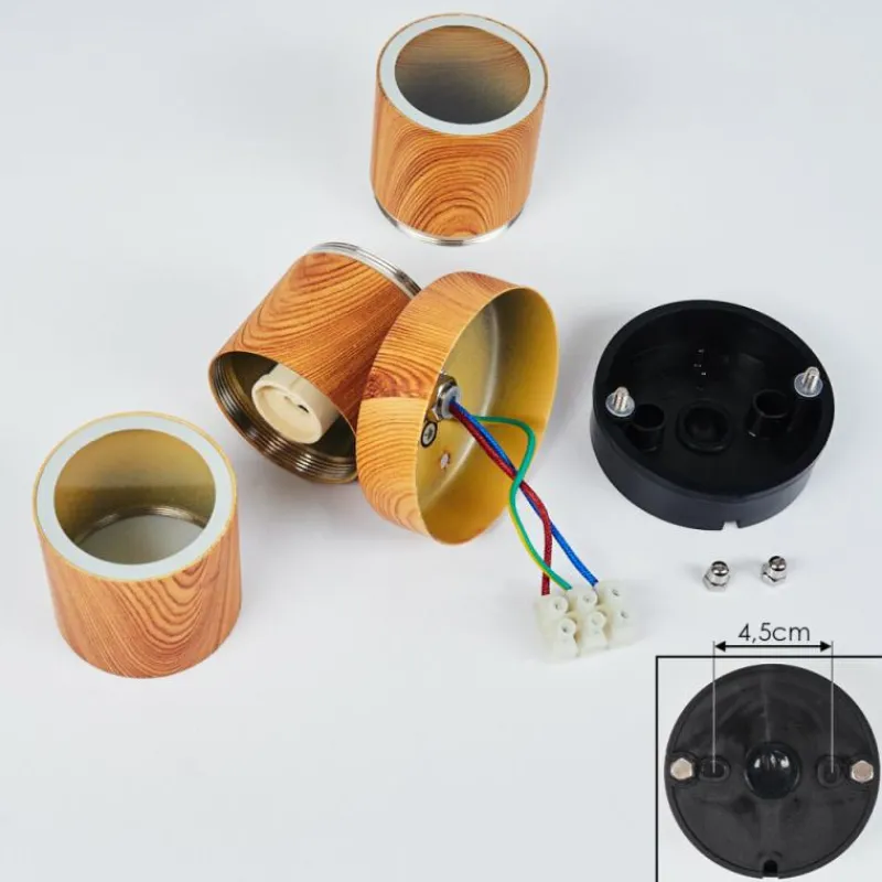 hofstein Applique murale d'extérieur Tenvik Brun, Couleur bois, 2 lumières