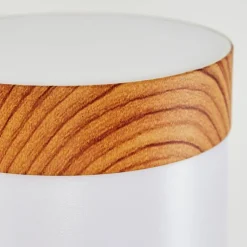 hofstein Applique murale d'extérieur Tenvik LED Brun, Couleur bois, 2 lumières, Détecteur de mouvement